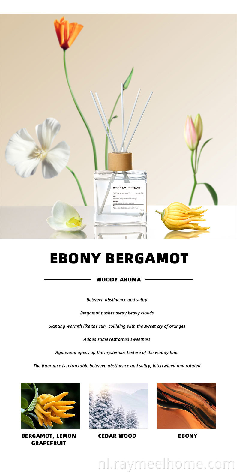 Nieuwe aankomst nieuwste ontwerpgroothandel 150 ml riet diffuser